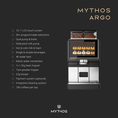 Mythos Argo Bean To Cup Coffee Machine information sheet