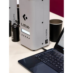 Nucleus Link Roaster next to laptop & density tube