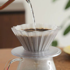 Origami Coffee Dripper Holder in use