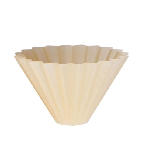 Origami pour over coffee dripper m beige