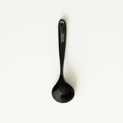 Origami black porcelain cupping spoon