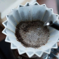 Origami dripper brewed with conical filter