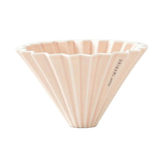 Origami porcelain pour-over coffee dripper in pink