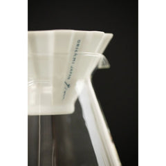 White Origami Pinn dripper with server
