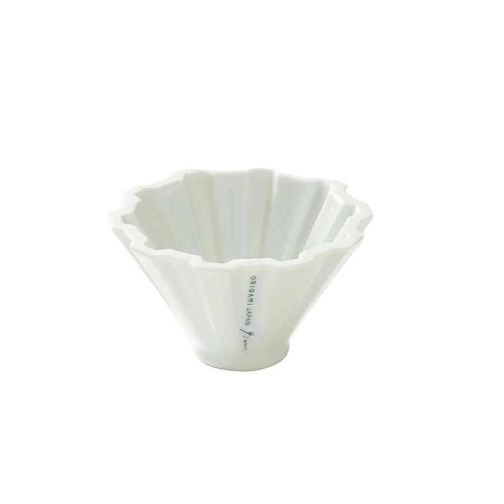 White Origami Pinn Pour-Over Coffee Dripper