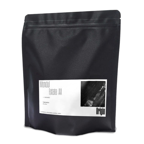 Origin Coffee Roasting Tanzania Mondul Estate AA coffee bag