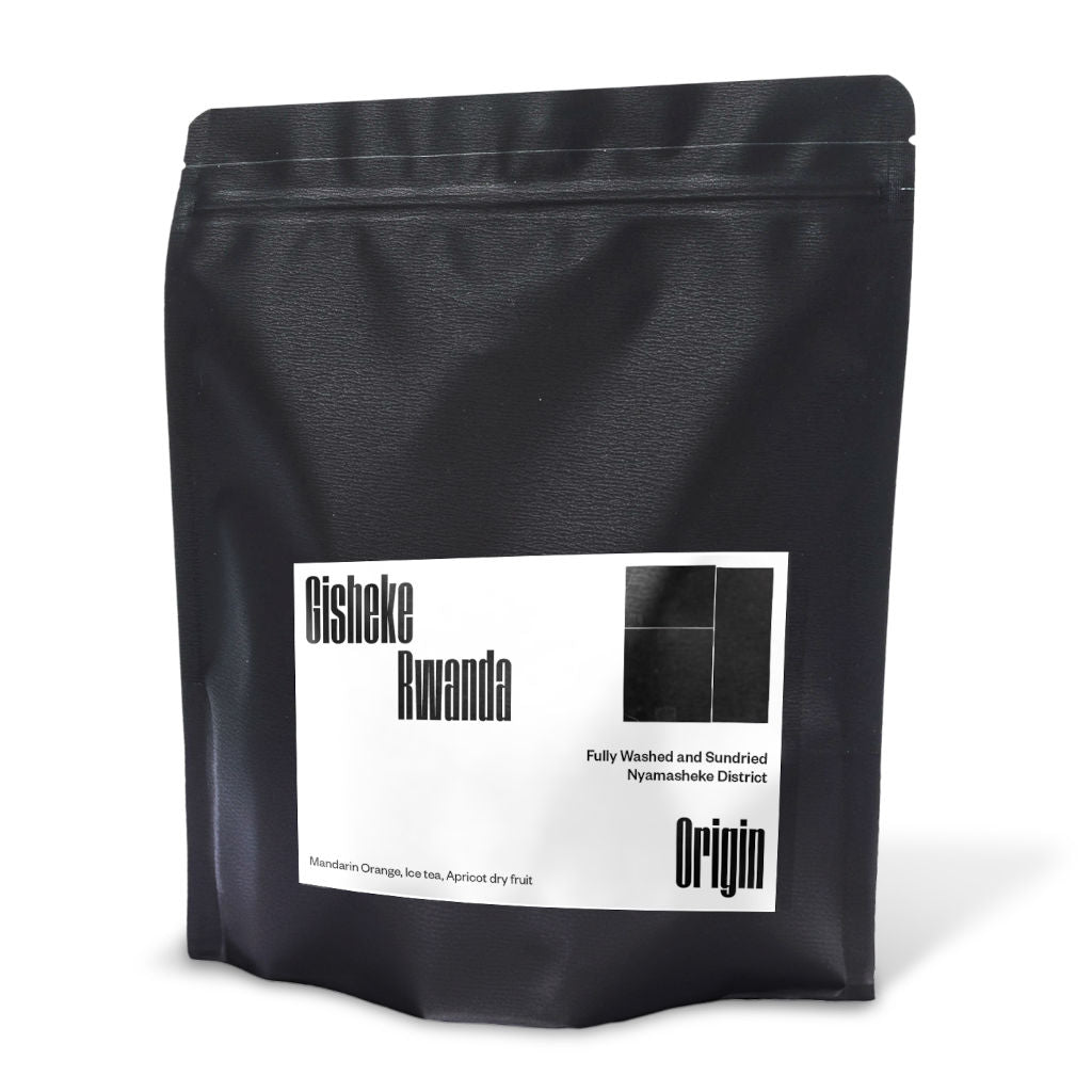 Origin Coffee Roasting Rwanda Gisheke black bag