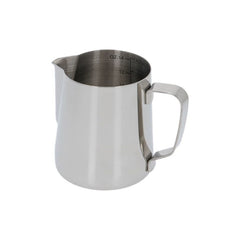 Polished 400ml milk frothing pitcher with volumetric markings