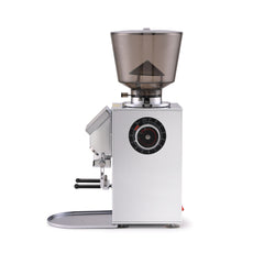 Chrome Presso W64 Enzo Grind-by-Weight Espresso Grinder left view
