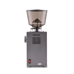 Silver Presso W64 Enzo Grind-by-Weight Espresso Grinder rear view
