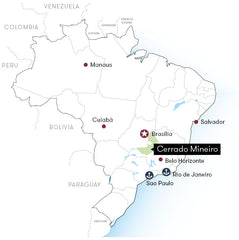 Map of Brazil Cerrado Mineiro