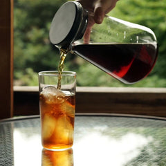 Finished coffee brew from Hario Shizuku Cold Brewer