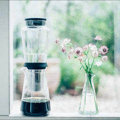 Hario Shizuku Cold Brewer with flowers