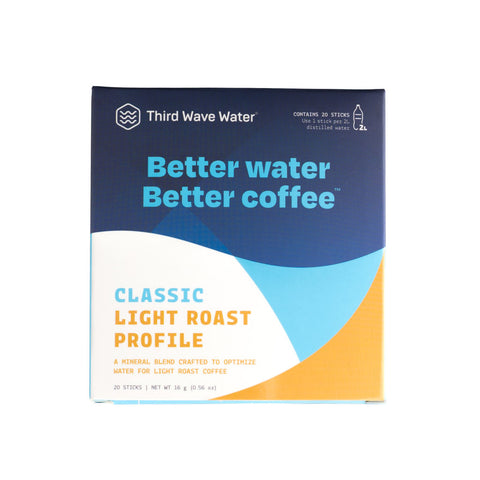 Third wave water front of box light roast
