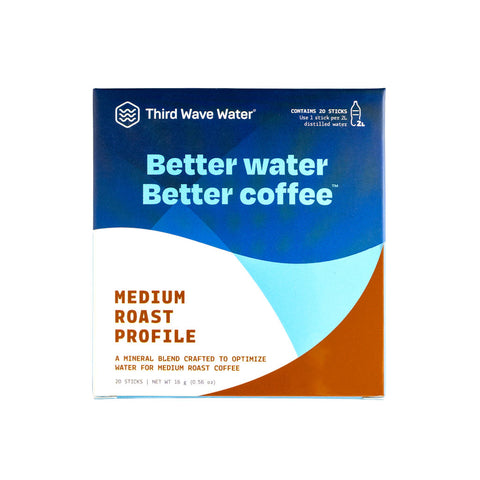 Third wave water front of box medium roast