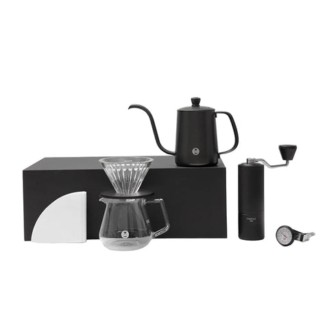 Image of Timemore C3s pourover set with travel case against a white background