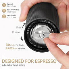 Timemore Chestnut C3 ESP Manual Coffee Grinder settings explanation