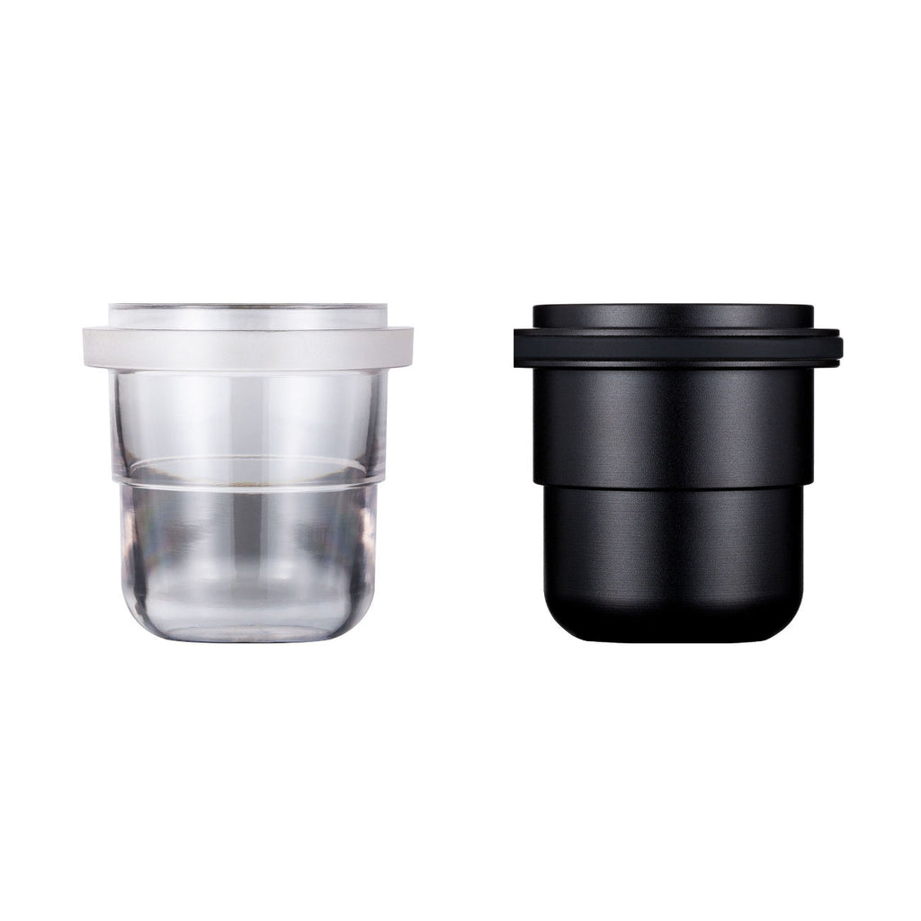 Tough Coffee clear & black Dosing Cups