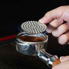 Tough Coffee Single-Layer Puck Screen (51mm & 54mm) with portafilter