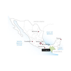 Map of Mexico with city names and neighbouring countries