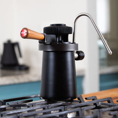 Flair Wizard Milk Steamer In Kitchen