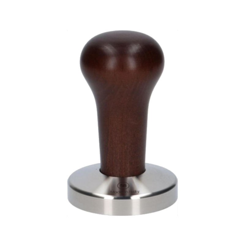Stainless Steel Tamper With Polished Wood Handle