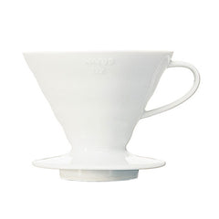 Hario V60 Pour-Over Coffee Dripper 02 White Ceramic