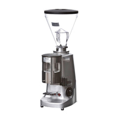 Mazzer Super Jolly Timer Espresso Grinder With Doser Timer Silver Front Angle View