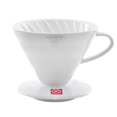 Hario V60 Ceramic Coffee Dripper 02 White Top Angle