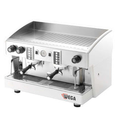 Wega Atlas Commercial Espresso Machine White Front